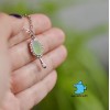 Кулон Зеркало винтажное мини. Модель 2. Цвет серебро